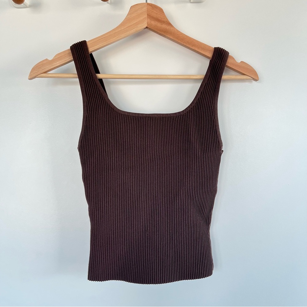 Aritzia Babaton Sculpt Knit Squareneck Tank